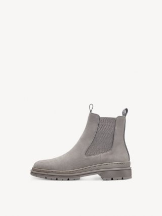 Tamaris Leder Chelsea Boot - Grau Tamaris Leder Chelsea Boot - Grau