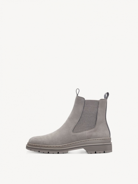 Tamaris Leder Chelsea Boot - Grau Tamaris Leder Chelsea Boot - Grau