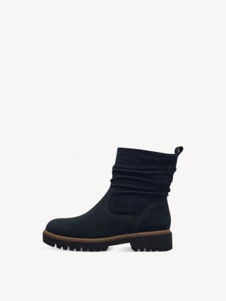 Tamaris Lederstiefelette - Blau Tamaris Lederstiefelette - Blau