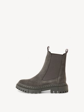 Tamaris Leder Chelsea Boot - Grau Tamaris Leder Chelsea Boot - Grau
