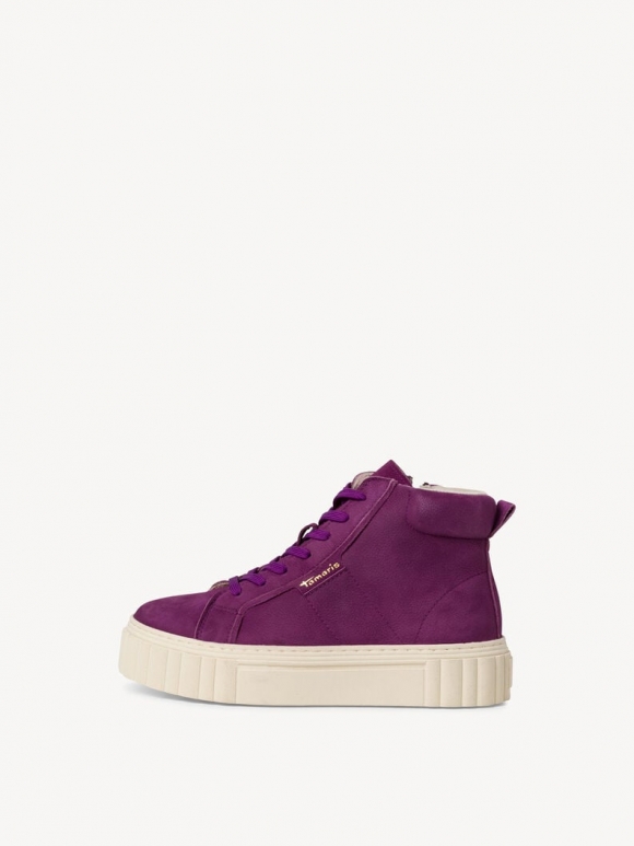 Tamaris Lederstiefelette - Lila