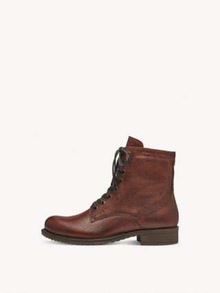 Tamaris Lederstiefelette - Braun
