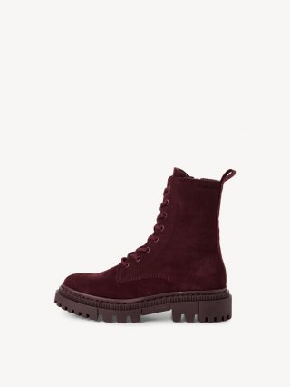 Tamaris Lederstiefelette - Rot Tamaris Lederstiefelette - Rot