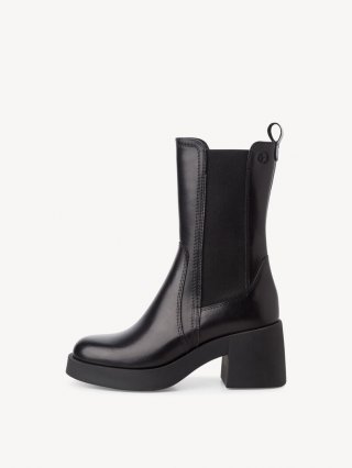 Tamaris Leder Chelsea Boot - Schwarz Tamaris Leder Chelsea Boot - Schwarz