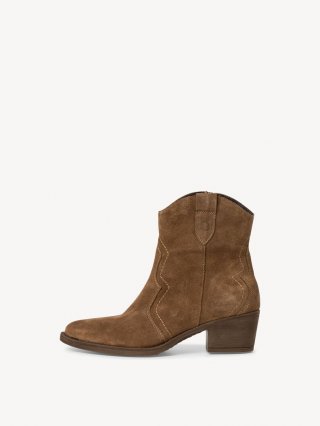 Tamaris Lederstiefelette - Braun Tamaris Lederstiefelette - Braun