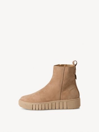 Tamaris Lederstiefelette - Braun Tamaris Lederstiefelette - Braun