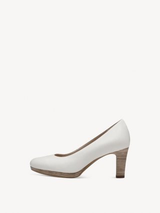 Tamaris Lederpumps - Weiß