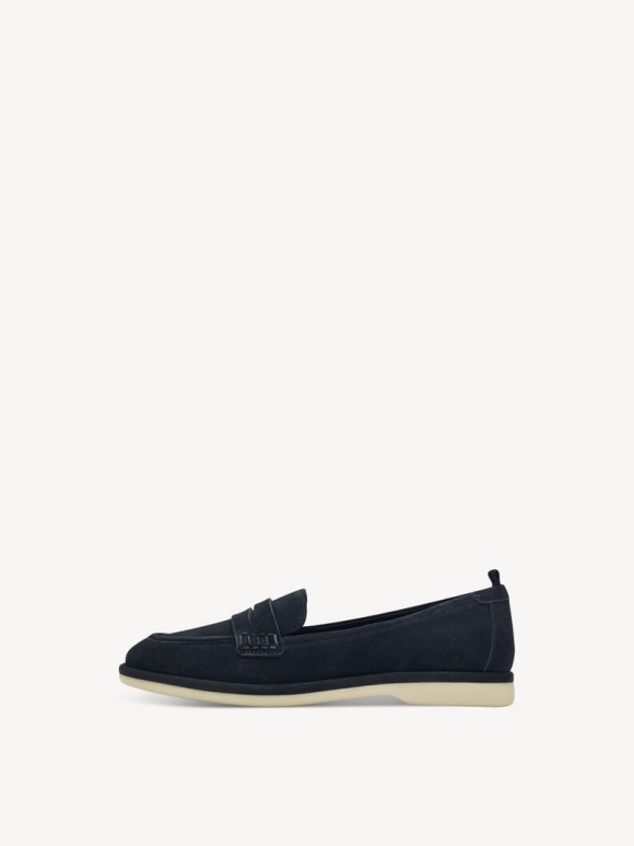 Tamaris Lederslipper - Blau