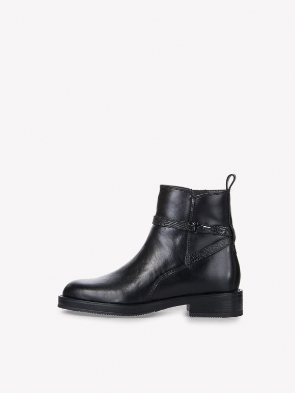 Tamaris Lederstiefelette - Schwarz Tamaris Lederstiefelette - Schwarz