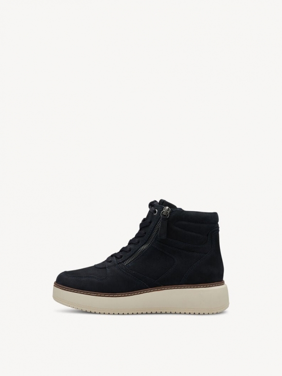 Tamaris Lederstiefelette - Blau Tamaris Lederstiefelette - Blau