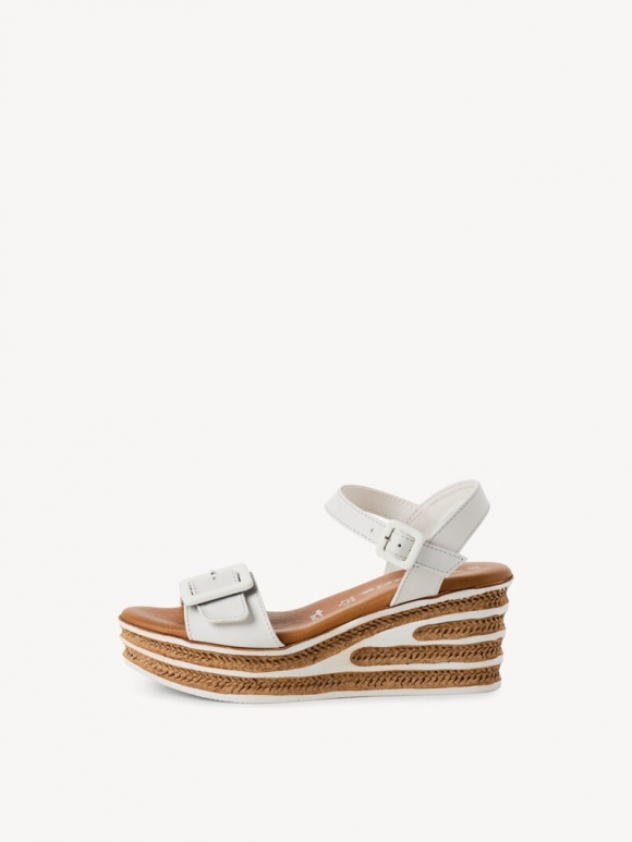 Tamaris Ledersandalette - Weiß Tamaris Ledersandalette - Weiß