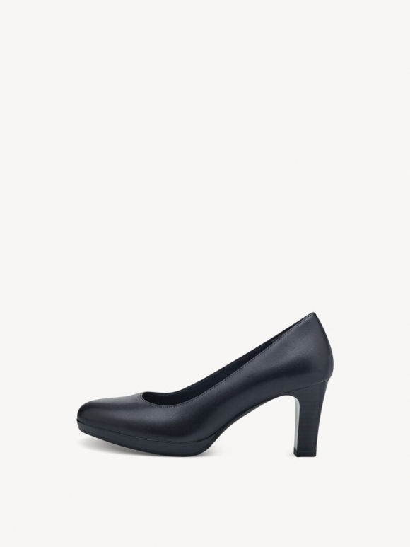 Tamaris Lederpumps - Blau
