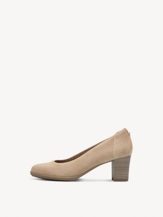 Tamaris Lederpumps - Braun