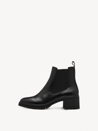 Tamaris Leder Chelsea Boot - Schwarz