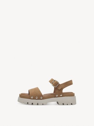 Tamaris Ledersandalette - Braun Tamaris Ledersandalette - Braun