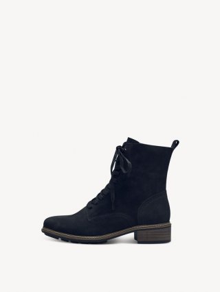 Tamaris Lederstiefelette - Blau
