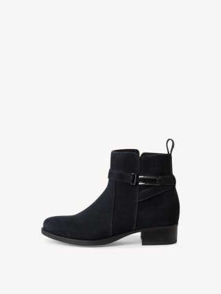 Tamaris Lederstiefelette - Blau