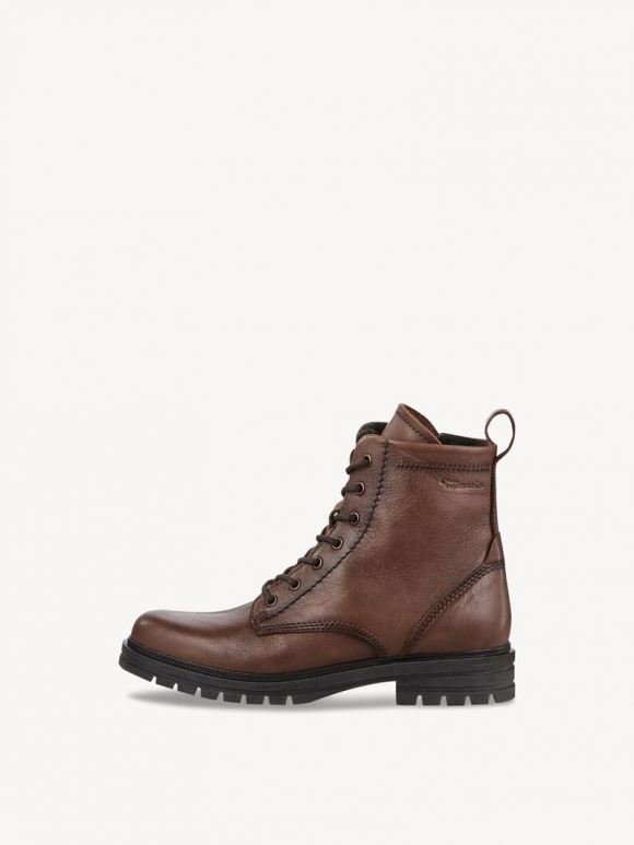 Tamaris Lederstiefelette - Braun Tamaris Lederstiefelette - Braun