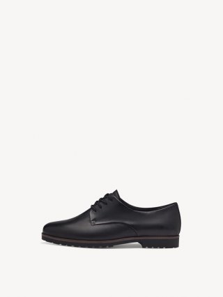 Tamaris Lederhalbschuh - Schwarz Tamaris Lederhalbschuh - Schwarz