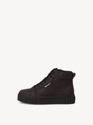 Tamaris Lederstiefelette - Schwarz
