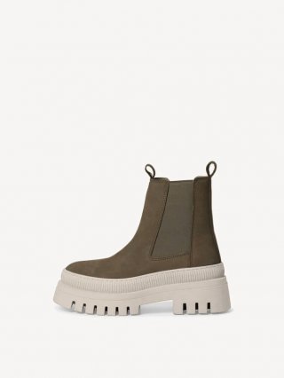 Tamaris Leder Chelsea Boot - Beige Tamaris Leder Chelsea Boot - Beige