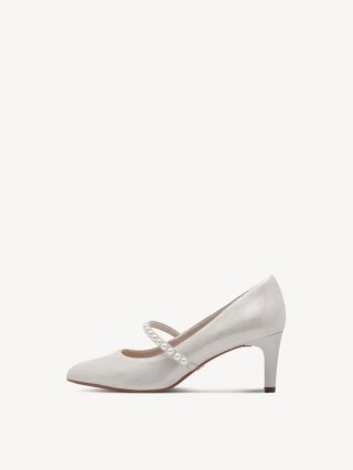 Tamaris Lederpumps - Silber Tamaris Lederpumps - Silber