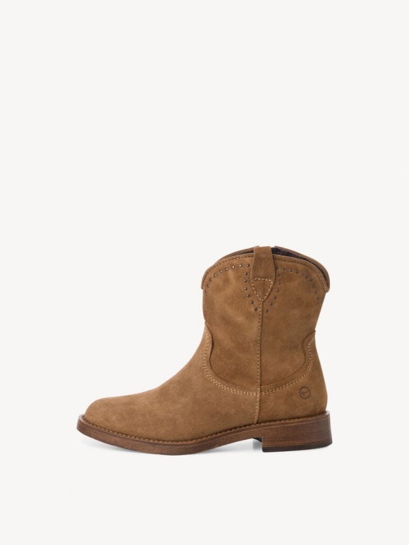 Tamaris Lederstiefelette - Braun Tamaris Lederstiefelette - Braun