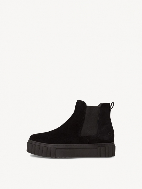 Tamaris Leder Chelsea Boot - Schwarz Tamaris Leder Chelsea Boot - Schwarz