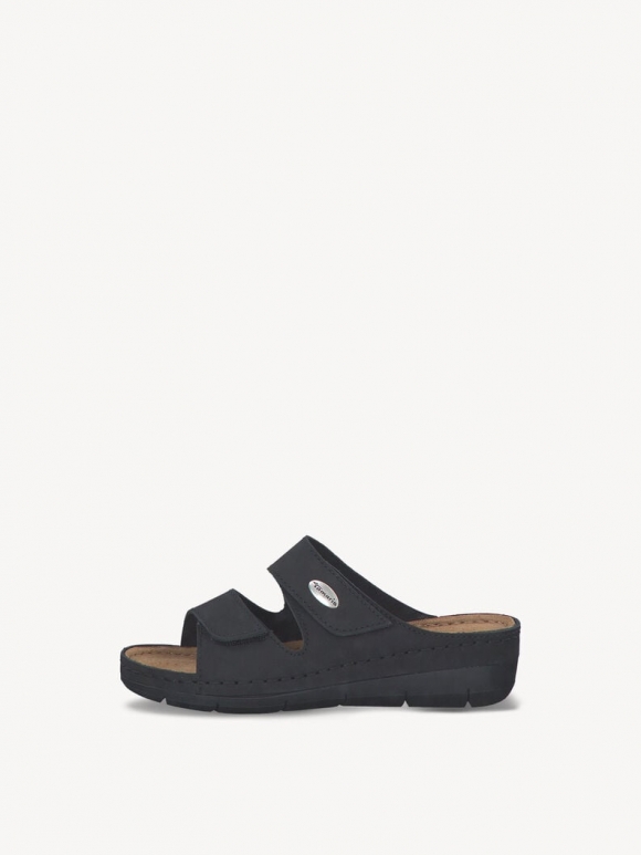 Tamaris Lederpantolette - Schwarz Tamaris Lederpantolette - Schwarz