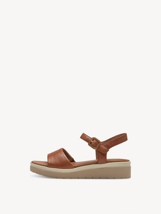 Tamaris Ledersandalette - Braun