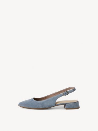 Tamaris Lederslingpumps - Blau Tamaris Lederslingpumps - Blau