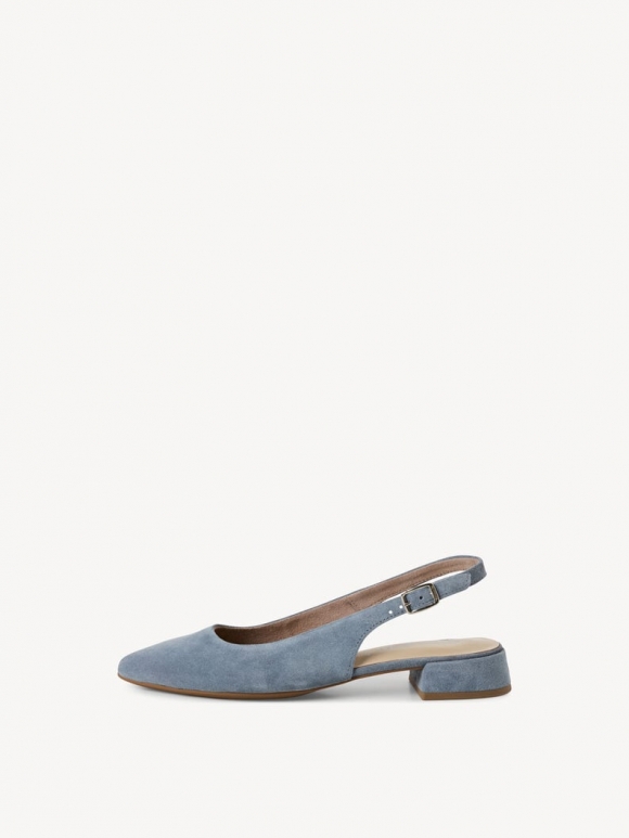 Tamaris Lederslingpumps - Blau Tamaris Lederslingpumps - Blau