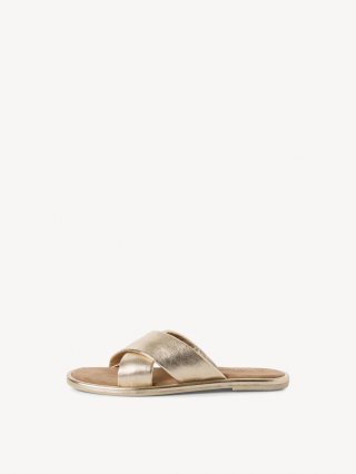 Tamaris Lederpantolette - Gold Tamaris Lederpantolette - Gold
