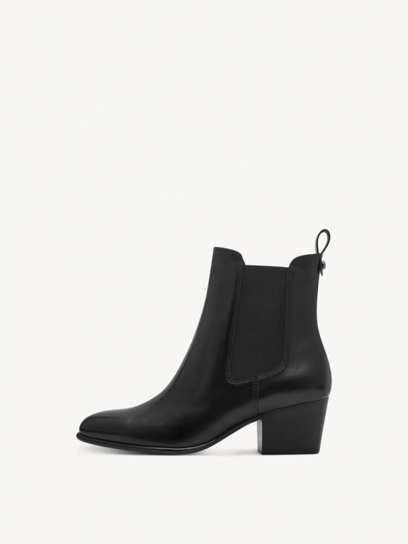 Tamaris Leder Chelsea Boot - Schwarz Tamaris Leder Chelsea Boot - Schwarz