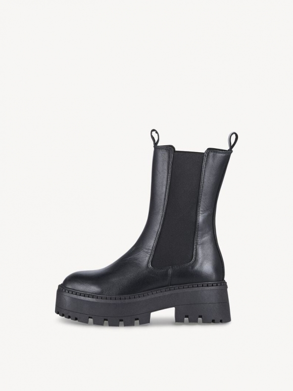 Tamaris Leder Chelsea Boot - Schwarz Tamaris Leder Chelsea Boot - Schwarz