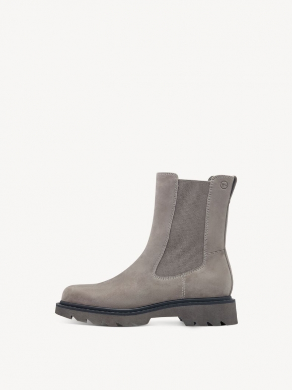 Tamaris Leder Chelsea Boot - Grau Tamaris Leder Chelsea Boot - Grau