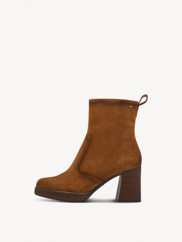 Tamaris Lederstiefelette - Braun Tamaris Lederstiefelette - Braun