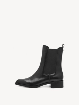 Tamaris Leder Chelsea Boot - Schwarz