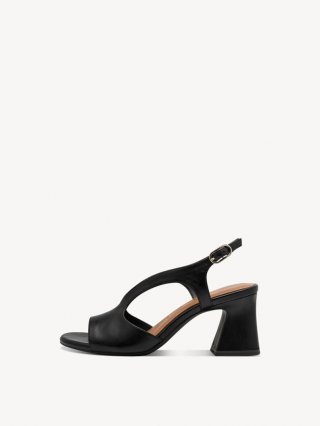 Tamaris Ledersandalette - Schwarz