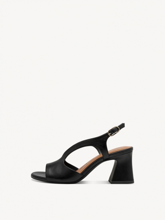 Tamaris Ledersandalette - Schwarz