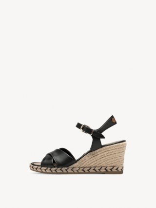 Tamaris Ledersandalette - Schwarz