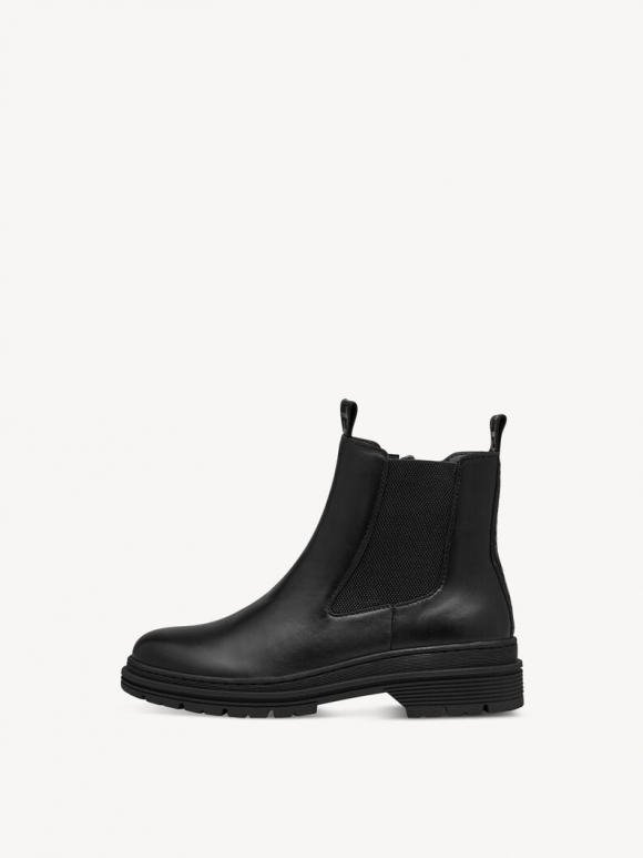 Tamaris Leder Chelsea Boot - Schwarz Tamaris Leder Chelsea Boot - Schwarz