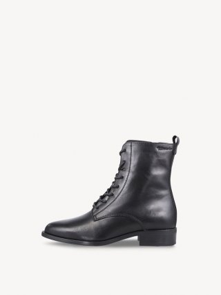 Tamaris Lederstiefelette - Schwarz