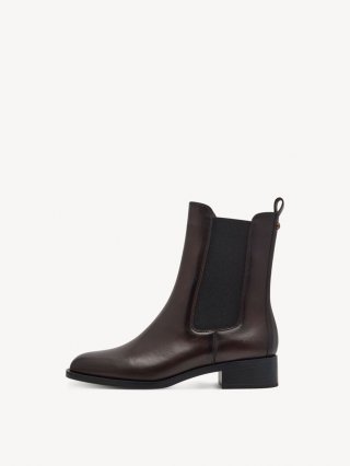 Tamaris Leder Chelsea Boot - Braun