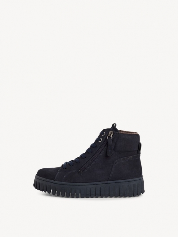Tamaris Lederstiefelette - Blau Tamaris Lederstiefelette - Blau