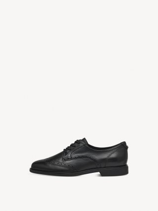 Tamaris Lederhalbschuh - Schwarz