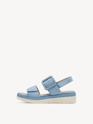 Tamaris Ledersandalette - Blau