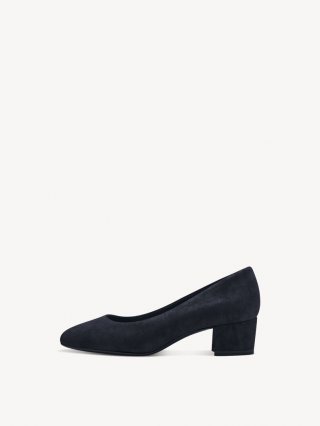 Tamaris Lederpumps - Blau
