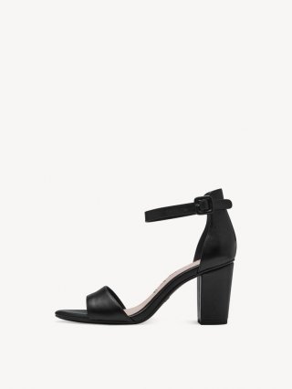 Tamaris Ledersandalette - Schwarz
