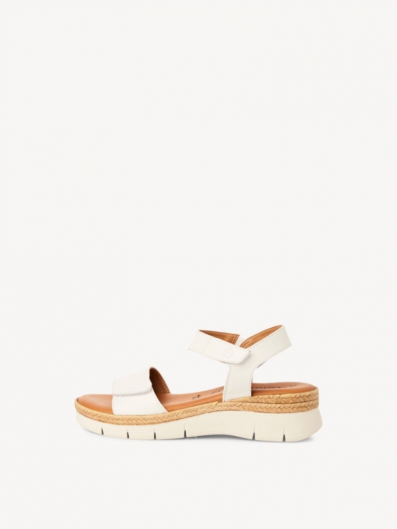 Tamaris Ledersandalette - Weiß